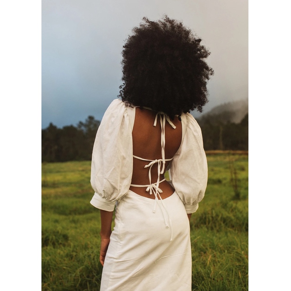 OLETTE Siempre Blanco Dress